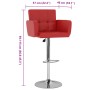 Taburetes de cocina 2 unidades cuero sintético rojo | Foro24.es | Tu tienda online para hogar, jardín y más Foro24.es