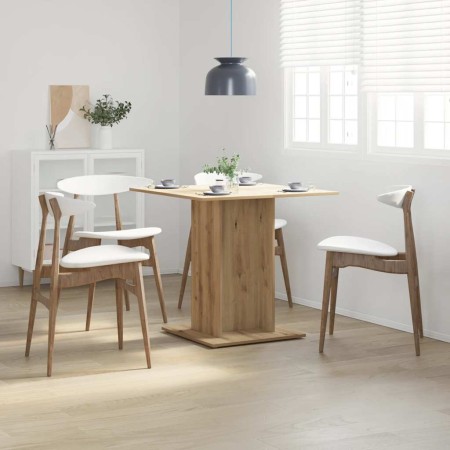 Mesa de comedor madera de ingeniería roble artisan 80x80x75 cm by , Kitchen and dining tables - Ref: Foro24-855811, Price: 70...