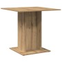 Mesa de comedor madera de ingeniería roble artisan 80x80x75 cm by , Kitchen and dining tables - Ref: Foro24-855811, Price: 70...