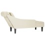 Tumbona con almohada y reposabrazo derecho terciopelo crema by , Daybeds - Ref: Foro24-4009779, Price: 200,92 €, Discount: %