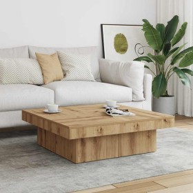 Mesa de centro madera de ingeniería roble artisan 90x90x28 cm by , Coffee table - Ref: Foro24-856555, Price: 107,67 €, Discou...