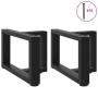 Patas para mesa de centro en forma de T (2 unidades), color negro, 50 x 25 x (30-31) cm, acero | Foro24.es | Tu tienda online para hogar, jardín y más Foro24.es