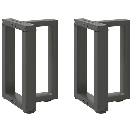 Patas para mesa de centro en forma de T (2 unidades), antracita, 28 x 25 x (42-43) cm, acero | Foro24.es | Tu tienda online para hogar, jardín y más Foro24.es
