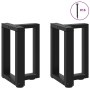 Patas para mesa de centro en forma de T (2 unidades), color negro, 28 x 25 x (42-43) cm, acero | Foro24.es | Tu tienda online para hogar, jardín y más Foro24.es