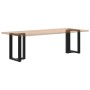 Patas para mesa de comedor en forma de T (2 unidades), color negro, 50 x 35 x (72-73) cm, acero von , Tischbeine - Ref: Foro2...