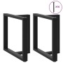 Patas para mesa de comedor en forma de T (2 unidades), color negro, 80 x 35 x (72-73) cm, acero by , Table legs - Ref: Foro24...