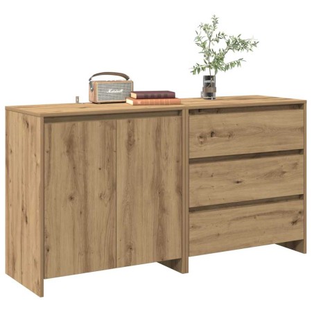 Aparador 2 piezas madera contrachapada artesanal roble von , Sideboards - Ref: Foro24-3329178, Preis: 184,98 €, Rabatt: %