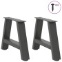 Patas para mesa de centro en forma de A (2 unidades), antracita, 50 x (30-31) cm, acero | Foro24.es | Tu tienda online para hogar, jardín y más Foro24.es