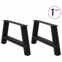 Patas para mesa de centro en forma de A (2 unidades), color negro, 70 x (30-31) cm, acero | Foro24.es | Tu tienda online para hogar, jardín y más Foro24.es