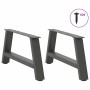 Patas para mesa de centro en forma de A (2 unidades), antracita, 70 x (30-31) cm, acero | Foro24.es | Tu tienda online para hogar, jardín y más Foro24.es