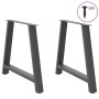Patas para mesa de comedor en forma de A (2 unidades), antracita, 100 x (72-73) cm, acero | Foro24.es | Tu tienda online para hogar, jardín y más Foro24.es