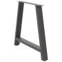 Patas para mesa de comedor en forma de A (2 unidades), antracita, 100 x (72-73) cm, acero | Foro24.es | Tu tienda online para hogar, jardín y más Foro24.es