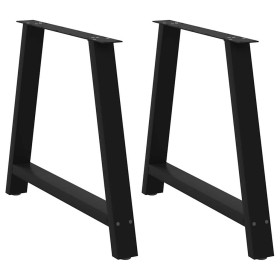Patas para mesa de comedor en forma de A (2 unidades), color negro, 100 x (72-73) cm, acero by , Table legs - Ref: Foro24-401...