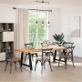 Patas para mesa de comedor en forma de A (2 unidades), color negro, 100 x (72-73) cm, acero by , Table legs - Ref: Foro24-401...
