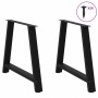 Patas para mesa de comedor en forma de A (2 unidades), color negro, 100 x (72-73) cm, acero by , Table legs - Ref: Foro24-401...