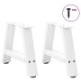 Patas para mesa de centro en forma de A (2 unidades), color blanco, 40 x (30-31) cm, acero | Foro24.es | Tu tienda online para hogar, jardín y más Foro24.es