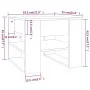 Couchtisch aus weißem Sperrholz, 55,5 x 55 x 45 cm von vidaXL, Couchtisch - Ref: Foro24-810908, Preis: 41,96 €, Rabatt: %