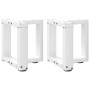 Patas para mesa de centro en forma de T (2 unidades), color blanco, 30 x 25 x (30-31) cm, acero | Foro24.es | Tu tienda online para hogar, jardín y más Foro24.es