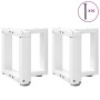 Patas para mesa de centro en forma de T (2 unidades), color blanco, 30 x 25 x (30-31) cm, acero | Foro24.es | Tu tienda online para hogar, jardín y más Foro24.es