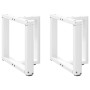 Patas para mesa de centro en forma de T (2 unidades), color blanco, 50 x 25 x (42-43) cm, acero | Foro24.es | Tu tienda online para hogar, jardín y más Foro24.es