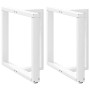 Patas para mesa de comedor en forma de T (2 unidades), color blanco, 70 x 35 x (72-73) cm, acero | Foro24.es | Tu tienda online para hogar, jardín y más Foro24.es