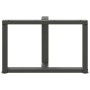 Patas para mesa de centro en forma de T (2 unidades), antracita, 60 x 25 x (42-43) cm, acero | Foro24.es | Tu tienda online para hogar, jardín y más Foro24.es