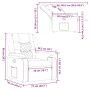 Sillón reclinable de tela crema | Foro24.es | Tu tienda online para hogar, jardín y más Foro24.es