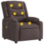 Sillón de masaje reclinable de tela marrón oscuro by , Armchairs - Ref: Foro24-4019931, Price: 252,87 €, Discount: %