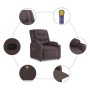 Sillón de masaje reclinable de tela marrón oscuro by , Armchairs - Ref: Foro24-4019931, Price: 252,87 €, Discount: %
