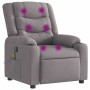 Sillón de masaje reclinable de tela gris taupé by , Armchairs - Ref: Foro24-4019933, Price: 225,89 €, Discount: %
