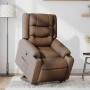 Sillón reclinable elevable de tela marrón by , Armchairs - Ref: Foro24-3310262, Price: 281,53 €, Discount: %