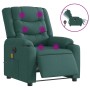 Sillón reclinable de masaje eléctrico tela verde oscuro | Foro24.es | Tu tienda online para hogar, jardín y más Foro24.es