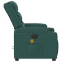Sillón reclinable de masaje eléctrico tela verde oscuro | Foro24.es | Tu tienda online para hogar, jardín y más Foro24.es