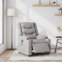Sillón reclinable de masaje eléctrico tela gris nube by , Armchairs - Ref: Foro24-3310260, Price: 277,97 €, Discount: %
