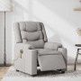 Sillón reclinable de masaje eléctrico tela gris nube by , Armchairs - Ref: Foro24-3310260, Price: 277,97 €, Discount: %
