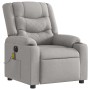 Sillón reclinable de masaje eléctrico tela gris nube by , Armchairs - Ref: Foro24-3310260, Price: 277,97 €, Discount: %
