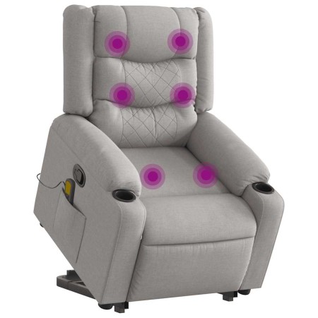 Sillón de masaje reclinable de pie de tela gris nube von , Sessel - Ref: Foro24-3310274, Preis: 300,77 €, Rabatt: %
