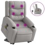 Sillón de masaje reclinable de pie de tela gris nube von , Sessel - Ref: Foro24-3310274, Preis: 300,77 €, Rabatt: %
