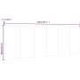 Weißes Wandbett-Kopfteil aus Sperrholz, 240 x 1,5 x 80 cm von vidaXL, Kopf- und Fußteile - Ref: Foro24-811052, Preis: 71,80 €...