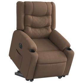 Sillón eléctrico reclinable elevable de tela marrón by , Armchairs - Ref: Foro24-3310276, Price: 326,34 €, Discount: %