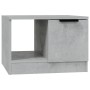 Mesa de centro madera contrachapada gris hormigón 50x50x36 cm