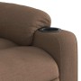 Sillón reclinable de masaje eléctrico tela marrón by , Armchairs - Ref: Foro24-3310255, Price: 277,85 €, Discount: %