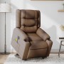 Sillón de masaje eléctrico reclinable elevable tela marrón by , Armchairs - Ref: Foro24-3310283, Price: 346,56 €, Discount: %