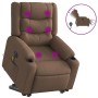 Sillón de masaje eléctrico reclinable elevable tela marrón by , Armchairs - Ref: Foro24-3310283, Price: 346,56 €, Discount: %