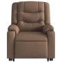 Sillón de masaje eléctrico reclinable elevable tela marrón by , Armchairs - Ref: Foro24-3310283, Price: 346,56 €, Discount: %