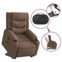 Sillón de masaje eléctrico reclinable elevable tela marrón by , Armchairs - Ref: Foro24-3310283, Price: 346,56 €, Discount: %