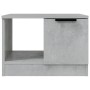 Mesa de centro madera contrachapada gris hormigón 50x50x36 cm