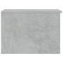 Mesa de centro madera contrachapada gris hormigón 50x50x36 cm
