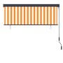 Estor enrollable de exterior blanco y naranja 160x250 cm by , Blinds and blinds - Ref: Foro24-145975, Price: 95,03 €, Discoun...