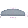 Alfombrilla escalera 30 uds gris claro and azul 65x24x4 cm by , Stair mats - Ref: Foro24-3365764, Price: 122,77 €, Discount: %
